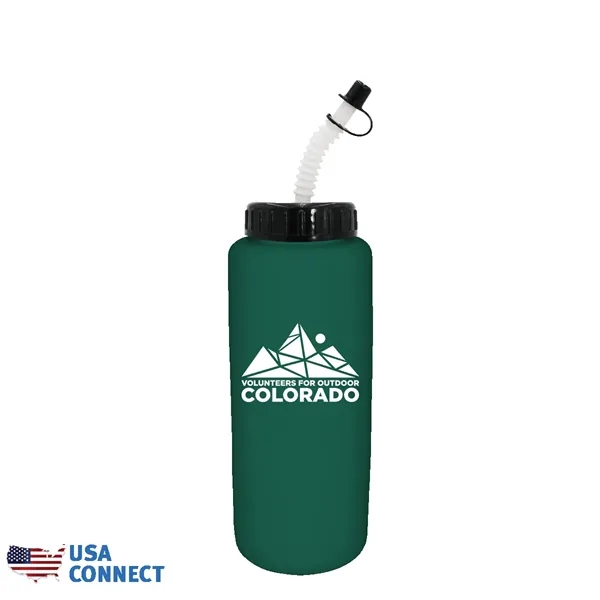 32 oz Grip Bottle with Flexible Straw - USA Connect... from ASI 30270 Aakron Line