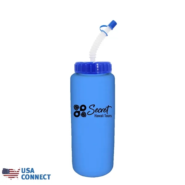 32 oz Grip Bottle with Flexible Straw - USA Connect... from ASI 30270 Aakron Line