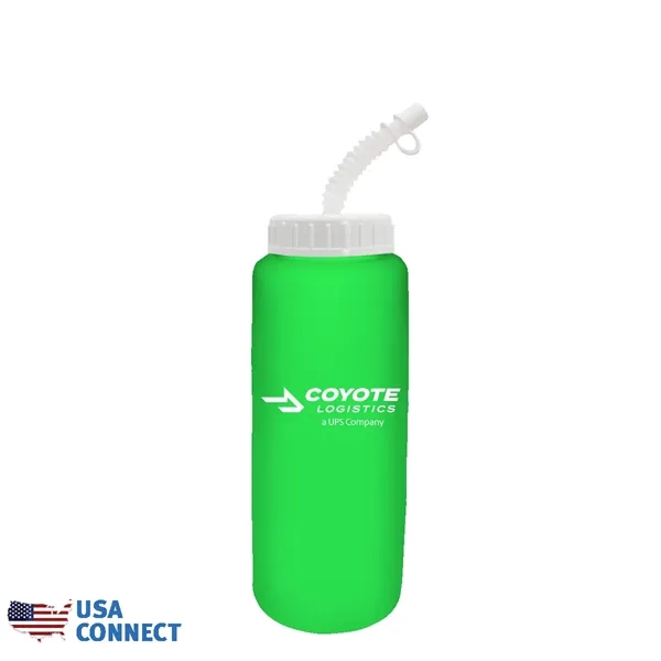 32 oz Grip Bottle with Flexible Straw - USA Connect... from ASI 30270 Aakron Line
