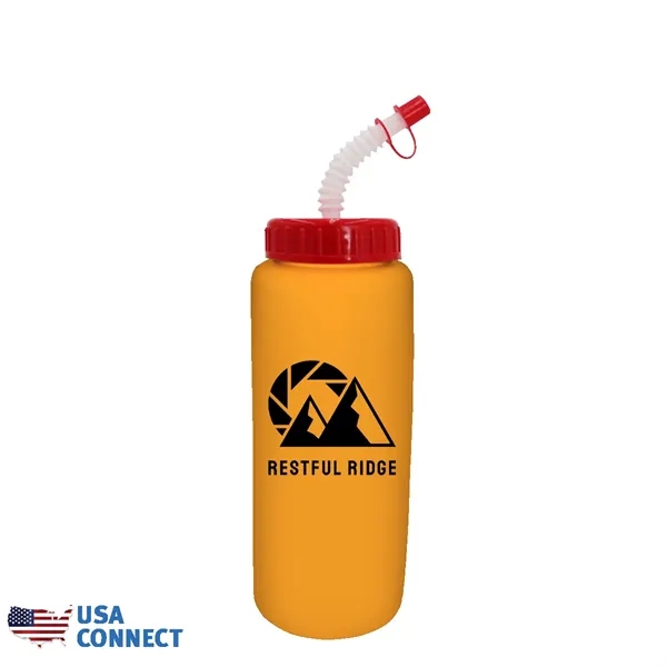 32 oz Grip Bottle with Flexible Straw - USA Connect... from ASI 30270 Aakron Line
