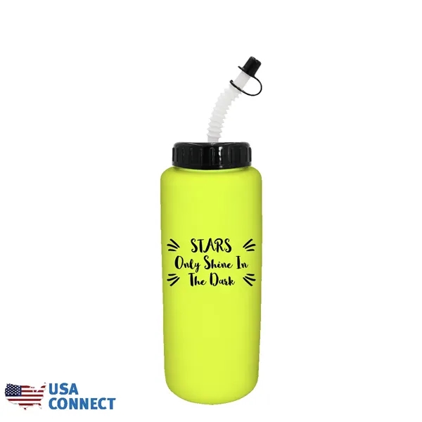 32 oz Grip Bottle with Flexible Straw - USA Connect... from ASI 30270 Aakron Line
