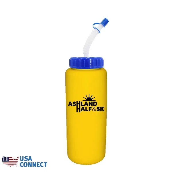 32 oz Grip Bottle with Flexible Straw - USA Connect... from ASI 30270 Aakron Line