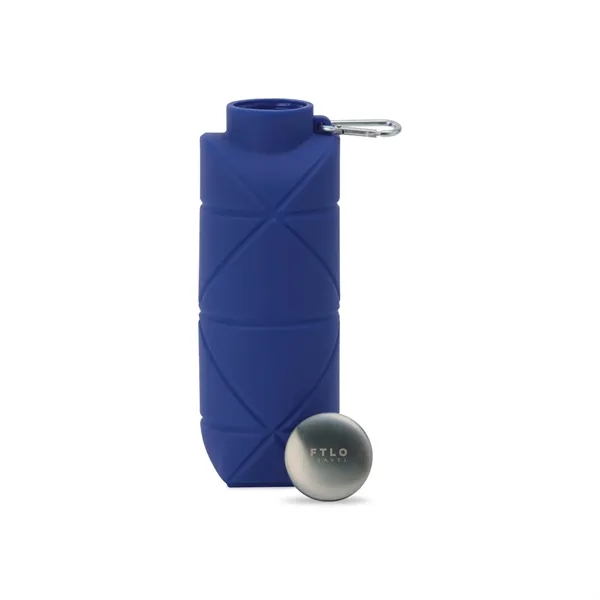 Collapsible silicone bottle with carabiner for easy, space-saving hydration... from ASI 56070 Gemline / Gemline®