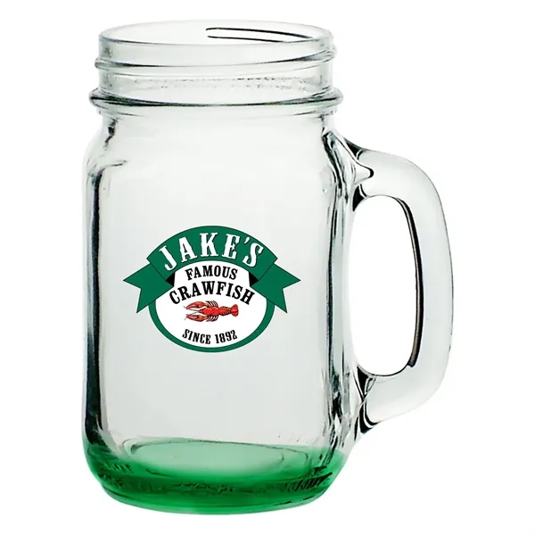 16-ounce glass mason jar with a handle.... from ASI 68507 The Magnet Group / Benchmark Crystal & Clocks