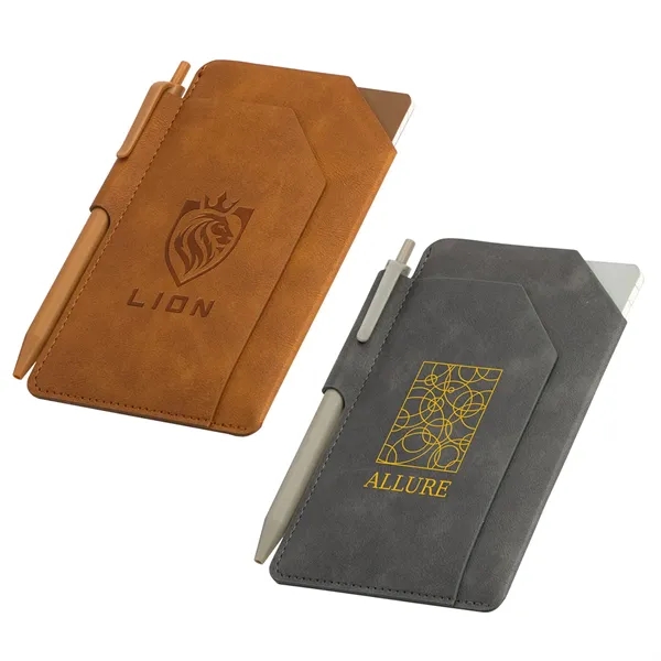 Mini Notebook With Pen & Front Pocket... from ASI 36730 Ariel Premium Supply Inc