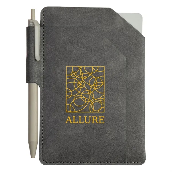 Mini Notebook With Pen & Front Pocket... from ASI 36730 Ariel Premium Supply Inc