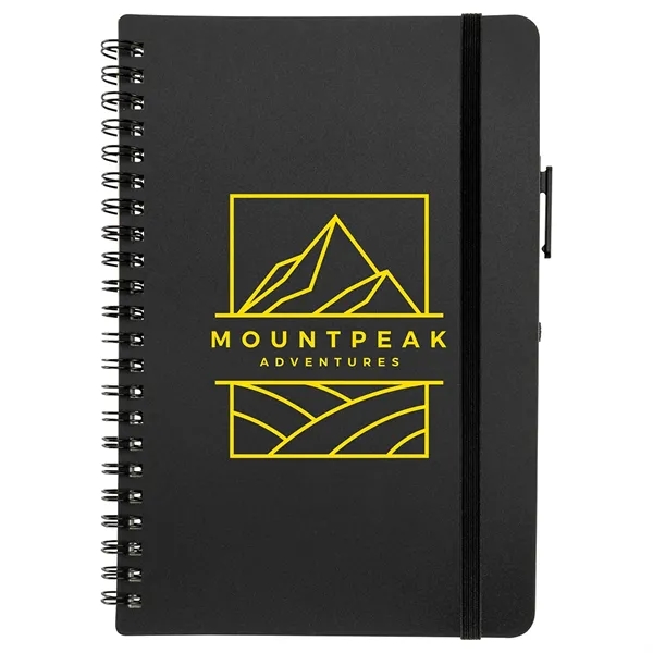 Repreve® Recycled Hardcover Spiral Notebook with Pen... from ASI 36730 Ariel Premium Supply Inc