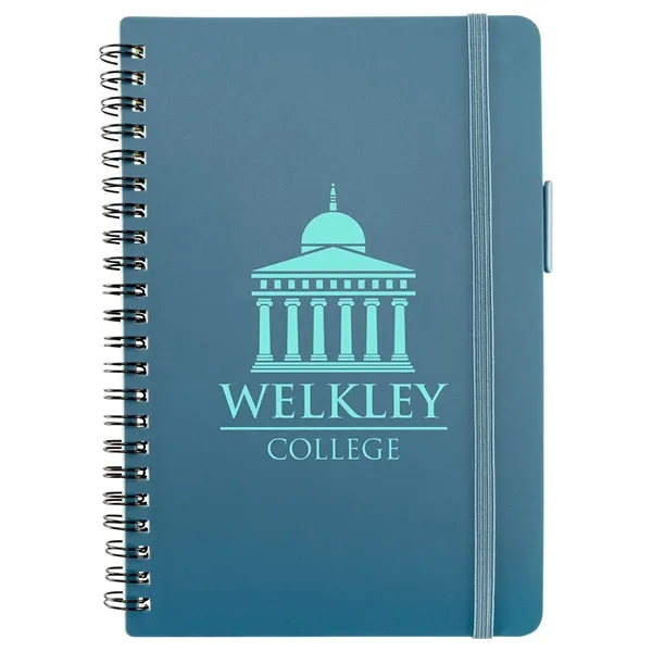 Repreve® Recycled Hardcover Spiral Notebook with Pen... from ASI 36730 Ariel Premium Supply Inc