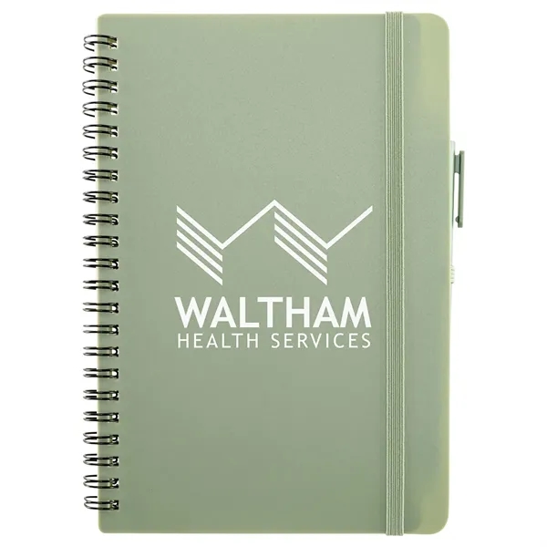 Repreve® Recycled Hardcover Spiral Notebook with Pen... from ASI 36730 Ariel Premium Supply Inc