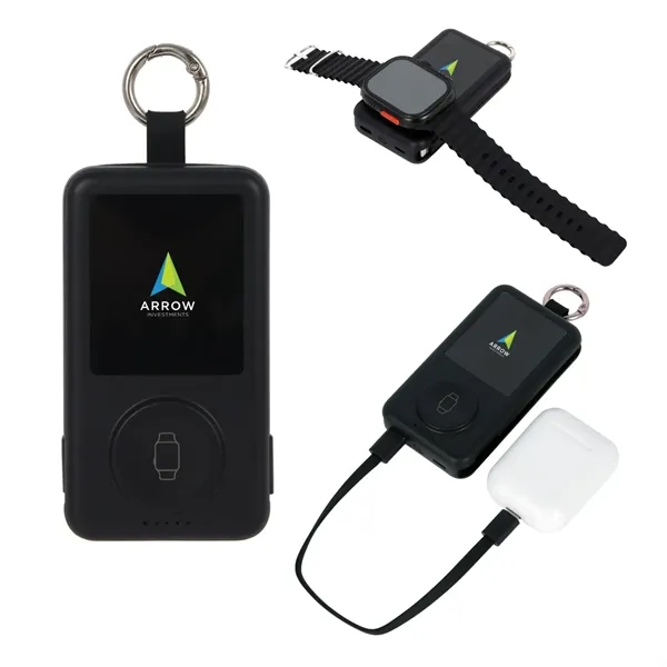 6200mAh Light Up Power Bank with Watch Charger & Keyring... from ASI 36730 Ariel Premium Supply Inc