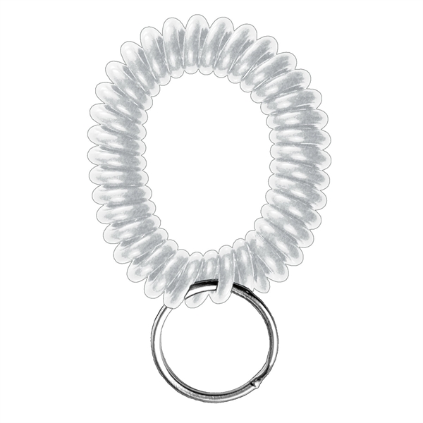 Wrist band style badge holder with expandable coil and 7/8" split... from ASI 79898 Promovision / PROMOVISION