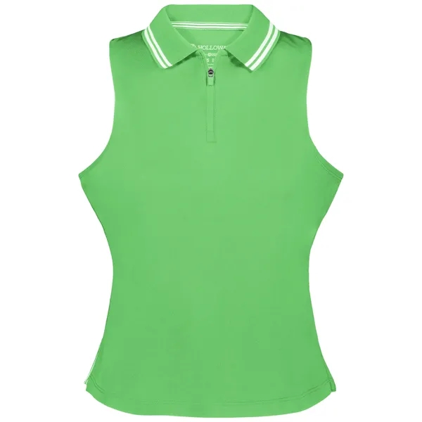 Ladies' sleeveless polo with zippered placket.... from ASI 37461 Augusta Sportswear / Holloway Sportswear