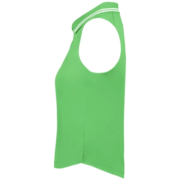 Ladies' sleeveless polo with zippered placket.... from ASI 37461 Augusta Sportswear / Holloway Sportswear