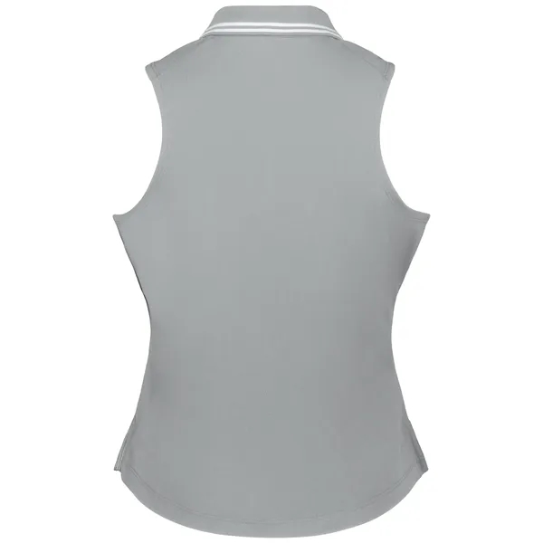 Ladies' sleeveless polo with zippered placket.... from ASI 37461 Augusta Sportswear / Holloway Sportswear