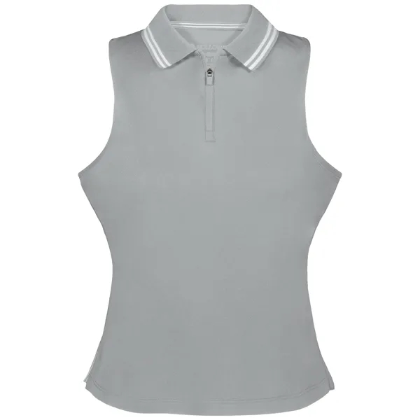 Ladies' sleeveless polo with zippered placket.... from ASI 37461 Augusta Sportswear / Holloway Sportswear