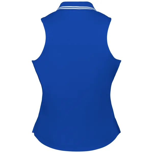 Ladies' sleeveless polo with zippered placket.... from ASI 37461 Augusta Sportswear / Holloway Sportswear
