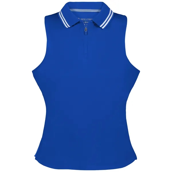 Ladies' sleeveless polo with zippered placket.... from ASI 37461 Augusta Sportswear / Holloway Sportswear