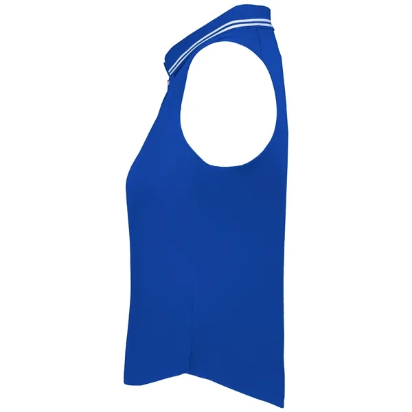 Ladies' sleeveless polo with zippered placket.... from ASI 37461 Augusta Sportswear / Holloway Sportswear