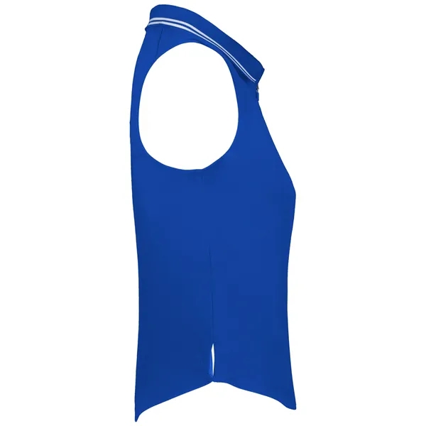 Ladies' sleeveless polo with zippered placket.... from ASI 37461 Augusta Sportswear / Holloway Sportswear