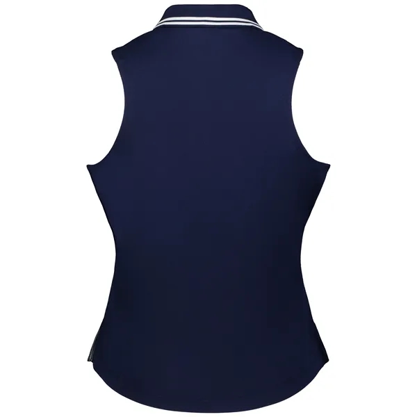 Ladies' sleeveless polo with zippered placket.... from ASI 37461 Augusta Sportswear / Holloway Sportswear