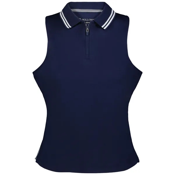 Ladies' sleeveless polo with zippered placket.... from ASI 37461 Augusta Sportswear / Holloway Sportswear