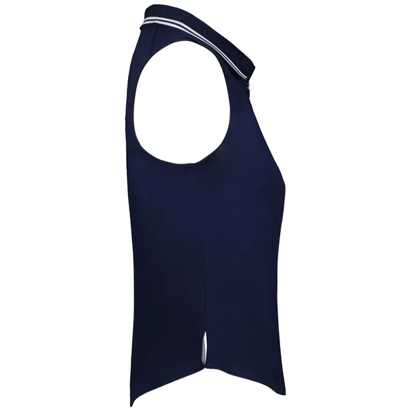 Ladies' sleeveless polo with zippered placket.... from ASI 37461 Augusta Sportswear / Holloway Sportswear