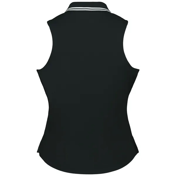 Ladies' sleeveless polo with zippered placket.... from ASI 37461 Augusta Sportswear / Holloway Sportswear