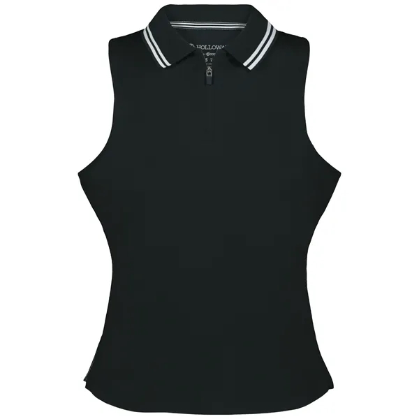 Ladies' sleeveless polo with zippered placket.... from ASI 37461 Augusta Sportswear / Holloway Sportswear