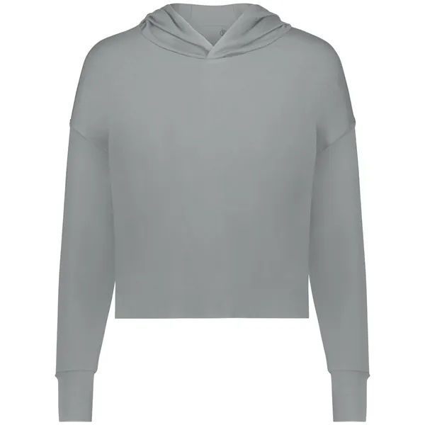 Girls hoodie with raw edge detailing.... from ASI 37461 Augusta Sportswear / Holloway Sportswear