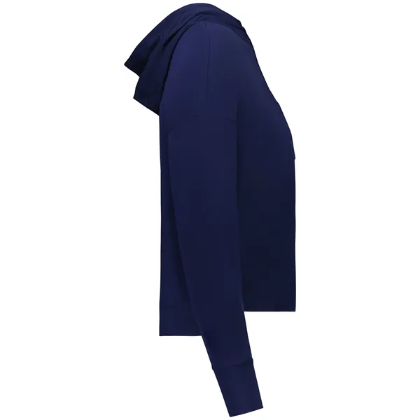 Girls hoodie with raw edge detailing.... from ASI 37461 Augusta Sportswear / Holloway Sportswear