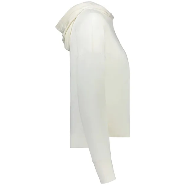 Girls hoodie with raw edge detailing.... from ASI 37461 Augusta Sportswear / Holloway Sportswear