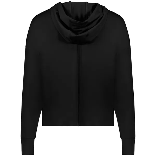 Girls hoodie with raw edge detailing.... from ASI 37461 Augusta Sportswear / Holloway Sportswear