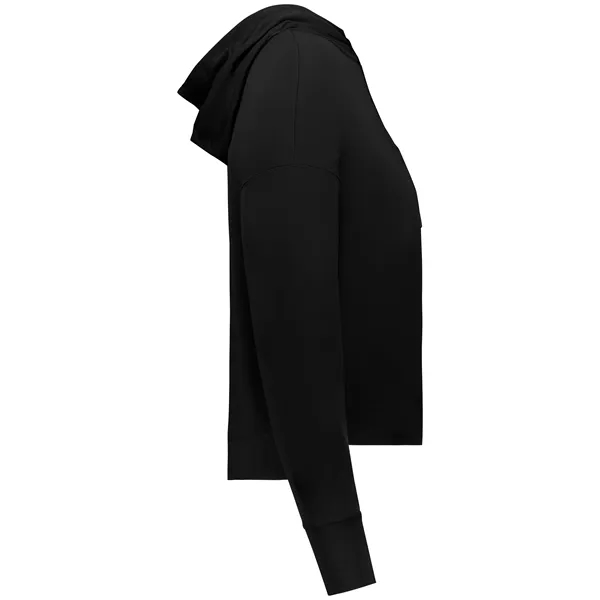 Girls hoodie with raw edge detailing.... from ASI 37461 Augusta Sportswear / Holloway Sportswear