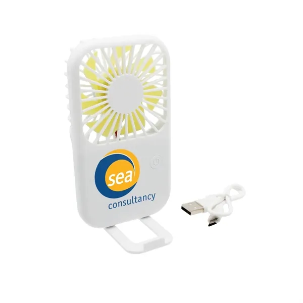 Portable Fan with Phone Holder, Full Color Digital... from ASI 30270 Aakron Line
