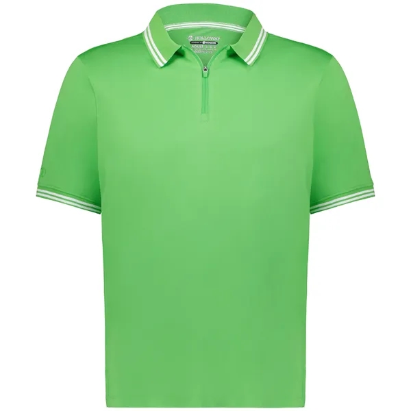 Moisture wicking adult size polo with zippered placket.... from ASI 37461 Augusta Sportswear / Holloway Sportswear