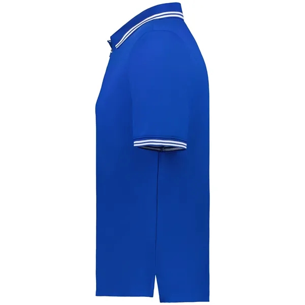 Moisture wicking adult size polo with zippered placket.... from ASI 37461 Augusta Sportswear / Holloway Sportswear