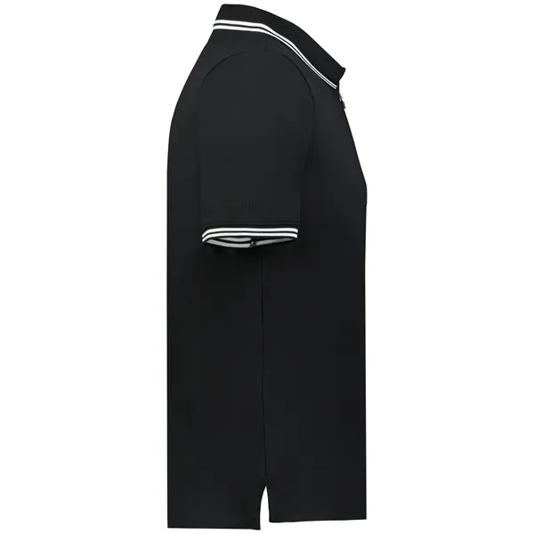 Moisture wicking adult size polo with zippered placket.... from ASI 37461 Augusta Sportswear / Holloway Sportswear