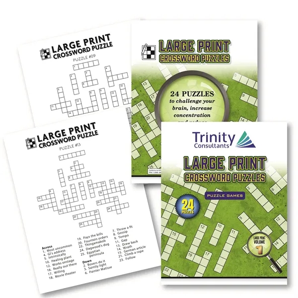 This 32 page Crossword puzzle book is USA printed with a... from ASI 56080 Playing Cards On Demand