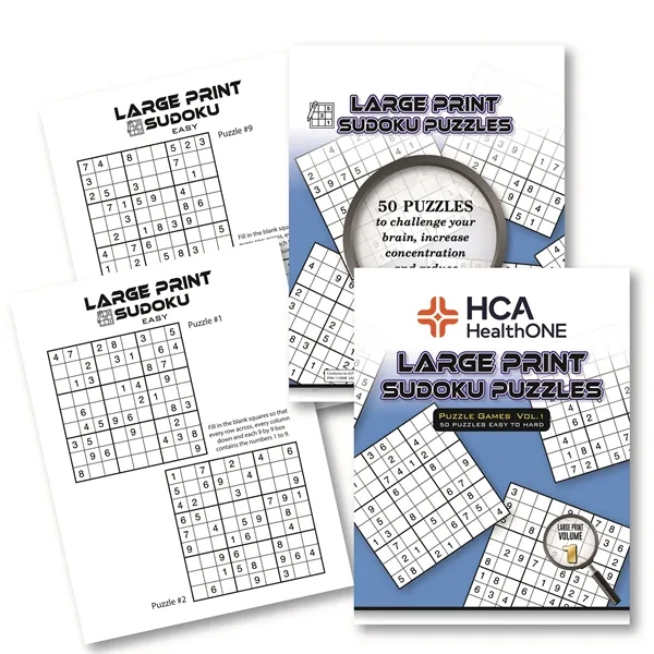 This 32 page Large Print Soduko Puzzle Book is USA printed... from ASI 56080 Playing Cards On Demand