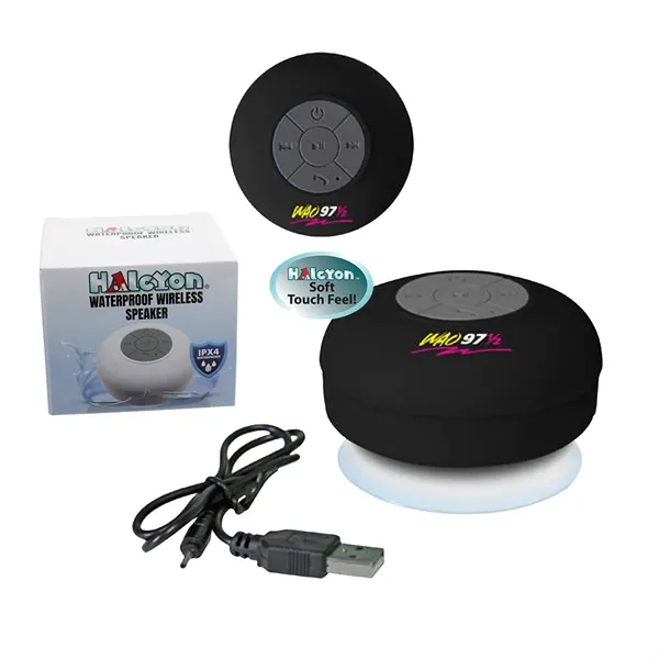 Halcyon® Waterproof  Wireless Speaker, Full Color Digital... from ASI 30270 Aakron Line