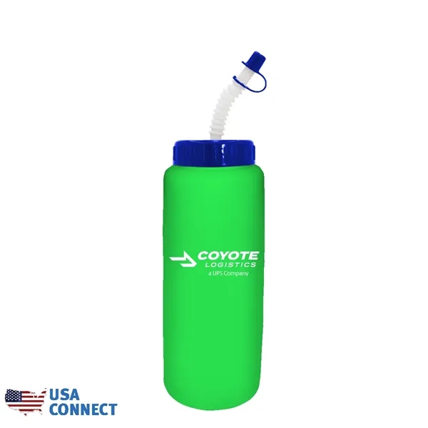 32 oz Grip Bottle with Flexible Straw - USA Connect... from ASI 30270 Aakron Line