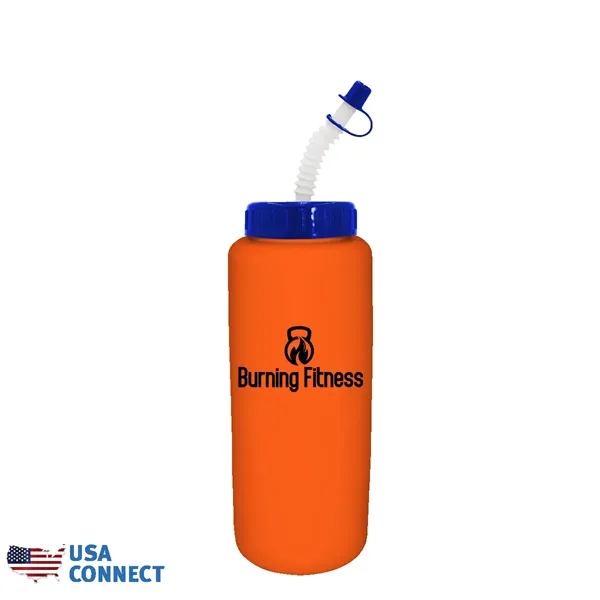 32 oz Grip Bottle with Flexible Straw - USA Connect... from ASI 30270 Aakron Line