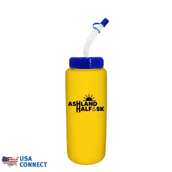 32 oz Grip Bottle with Flexible Straw - USA Connect... from ASI 30270 Aakron Line