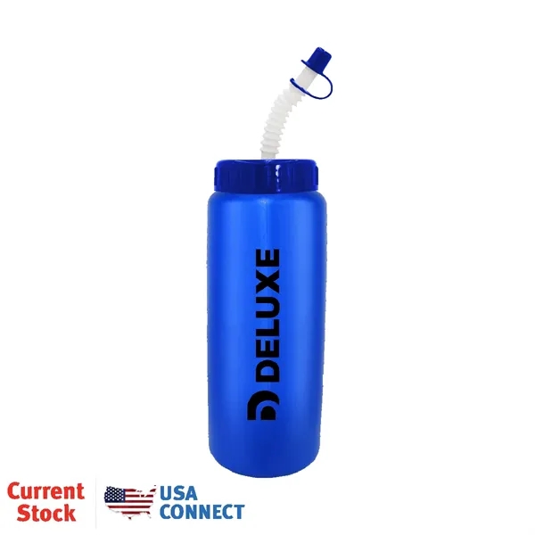 32 oz Grip Bottle with Flexible Straw - USA Connect... from ASI 30270 Aakron Line