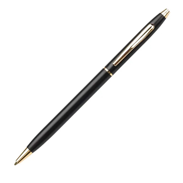 Sleek black metal pen with gold trim.... from ASI 84592 St Regis Group