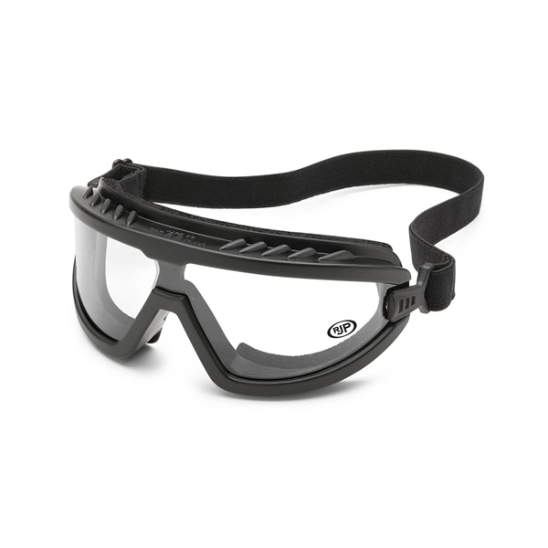 Black frame, foam edge, clear lens, Wheelz goggles. Printed on lower... from ASI 79951 Promosafe