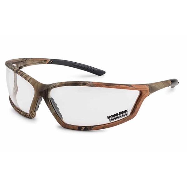 Camo frame, clear anti-fog lens, 4X4 safety glass. Printed on lower... from ASI 79951 Promosafe