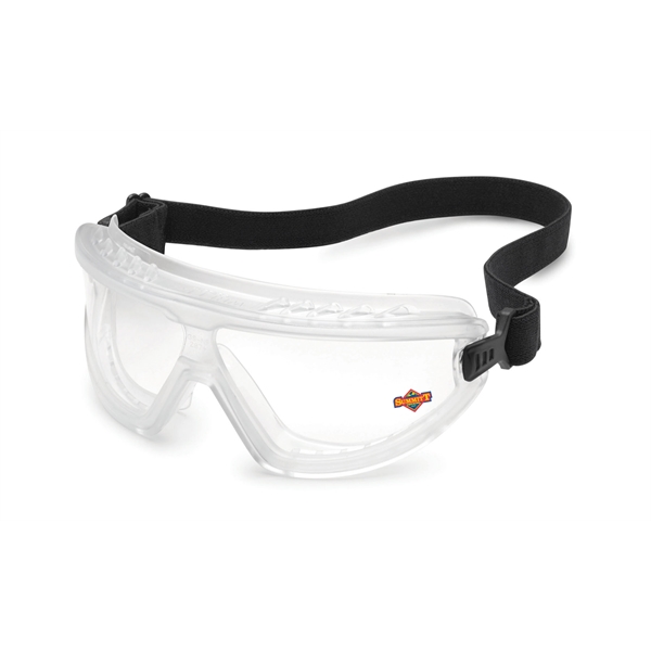 Clear frame, clear anti-fog lens, Wheelz goggles. Printed on lower lens... from ASI 79951 Promosafe