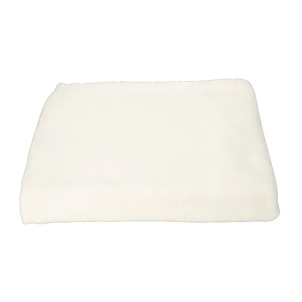 0.12" x 60" x 50" fleece blanket with color-matching whipstitch edging.... from ASI 67866 Logomark/Valumark