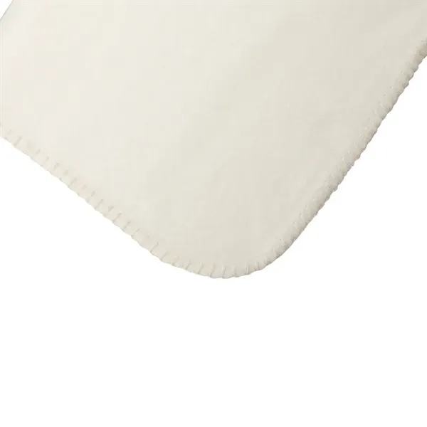 0.12" x 60" x 50" fleece blanket with color-matching whipstitch edging.... from ASI 67866 Logomark/Valumark